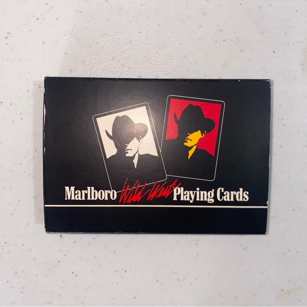 Marlboro Cowboy Playing Cards - Black and Red